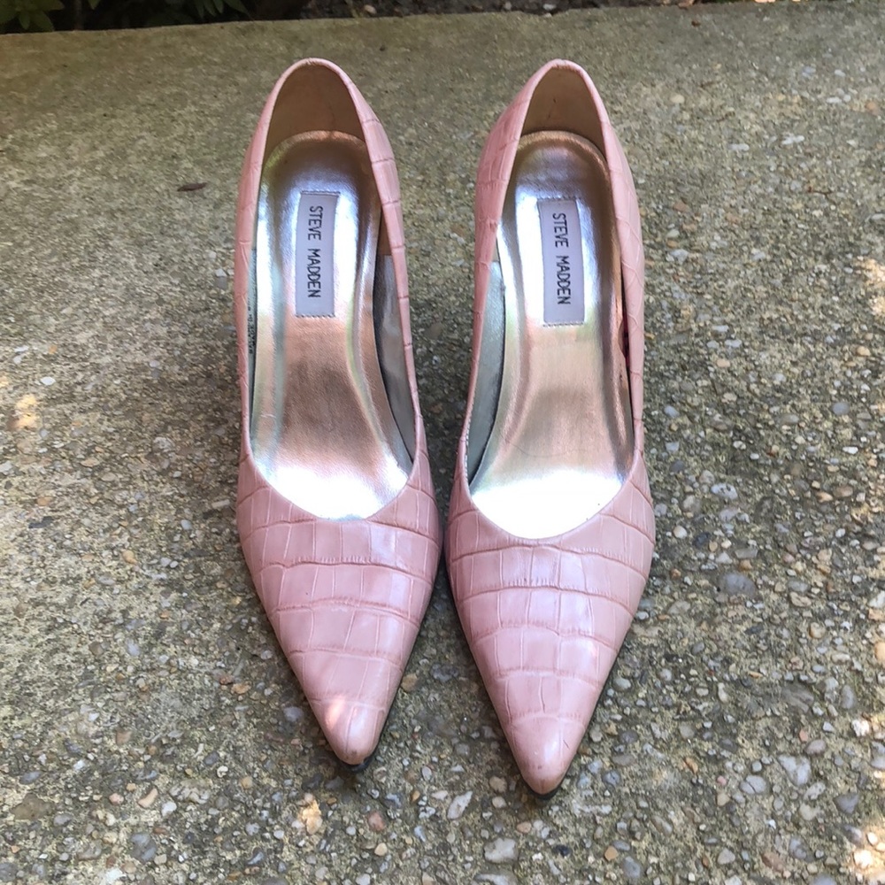 Sexy Pink and silver heels